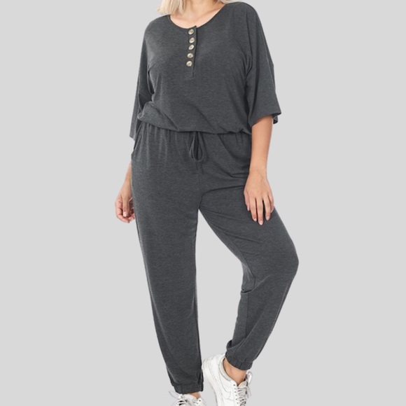 Pants - Half Sleeve Jumpsuit